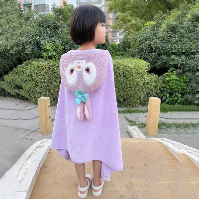 China Custom made cute baby bathrobe good quality cotton fabric safe for children environmental protection for sale