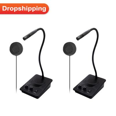 China Bank Daytech WI08 dropshipping windeow double way Double-way touch counter intercom anti-intercom free window glass for sale