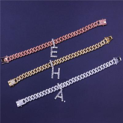 China 2021 hot sale CLASSIC alloy anklet chain unisex alphabet footer trendy unisex alphabet footer ornament style 26 new for sale