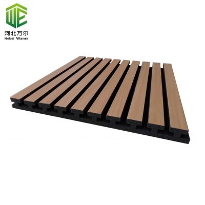 China Factory Supply Acoustic Wall Office Sound Absorption Direct Custom Color Grooved Panel Highly Efficient Acoustic Panel for sale