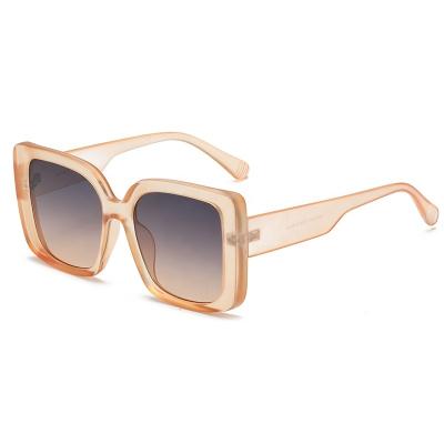 China New Arrived Square High Quality Big Frame Ladies Shade PC Oversized Sunglasses Men's Fashion Sunglasses for sale