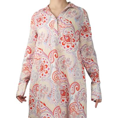 China Superdry QUICK DRY Shirt Plus Size Maxi Flower African Long Sleeve Winter Dress For Momen for sale