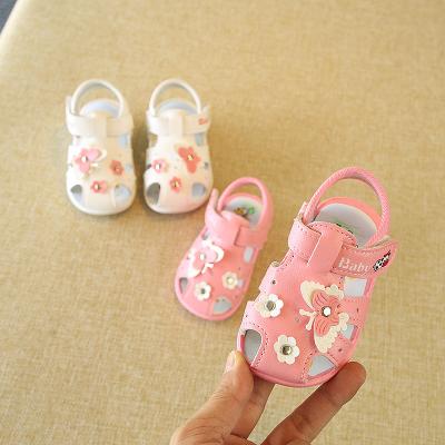 China New Style Baby Toddler Sandals Summer Slip-On Infant Slip-On Sandals Soft Non-Slip Shoes Base for sale