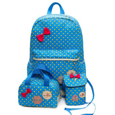 China New lady fashion backpack set canvas lady don't backpack for sale