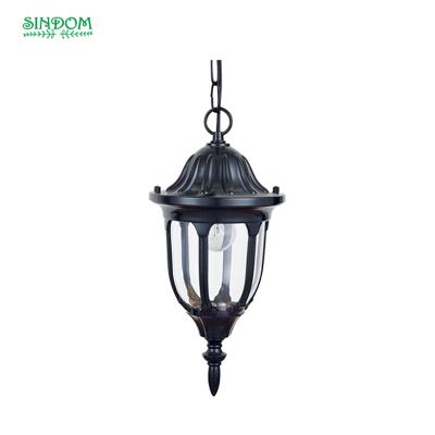 China Cheap And Durable Plastic Waterproof Vintage Garden Outdoor Pendant Light Lamp Waterproof for sale