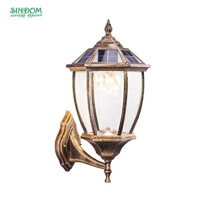 China Sindom New Products Waterproof Outdoor Garden Decoration Solar Street Wall Light for sale