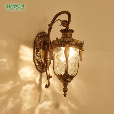 China Residential European Style E27 Garden Wall Light Luxury Classic Waterproof Outdoor Wall Light for sale