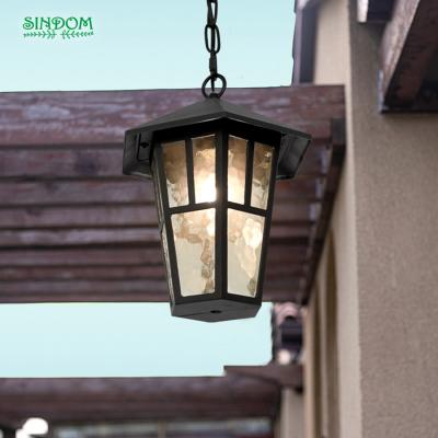 China Antique European style indoor and outdoor use E27 led antique hanging lamp garden hanging lights for sale