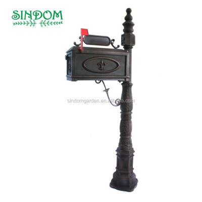 China 2020 waterproof the hot sale the high quality waterproof cast aluminum mailbox, American mailbox, the cast aluminum mailbox for sale