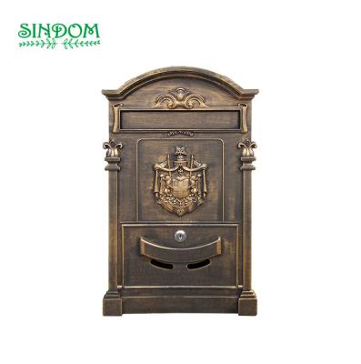 China Wholesale Rust Proof Vintage Mailbox Statue Cast Aluminum Mailbox for sale