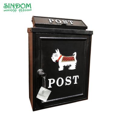 China Waterproof Outdoor Garden Mailbox Aluminum Free Dog Wall Mailbox For Sale for sale