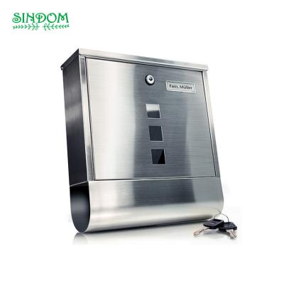 China Rust Proof Sindom Outdoor Hot Sale Apartment Stainless Steel Letter Parcel Drop Box For Mail And Parcel for sale