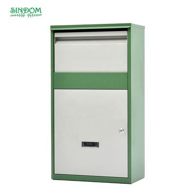 China Rust Proof 2021 HOT SALE Galvanized Steel Wall Mounted And Free Standing Large Drop Delivery Parcel Letter Box for sale