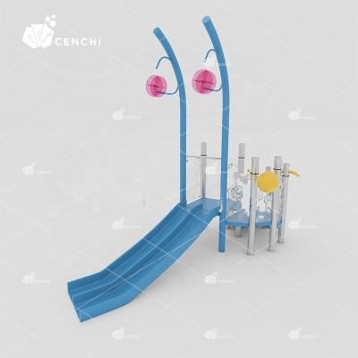 China Fiberglass Cenchi Hotel Resort Water Playground Splash Pad Park Equipment Wet Deck Sprinkler Features Commercial Swimming Pools With Slides for sale