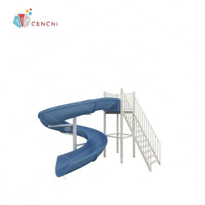 China Fiberglass Cenchi hotel resort residential spiral poolslide backyard splash pad aqua park outdoor commercial water slides for sale for sale