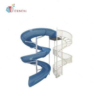 China Residential Cenchi Backyard Resort Hotel Pool Slide Fiberglass Splash Slide Commercial Aqua Playground Equipment Pool Water Slide for sale