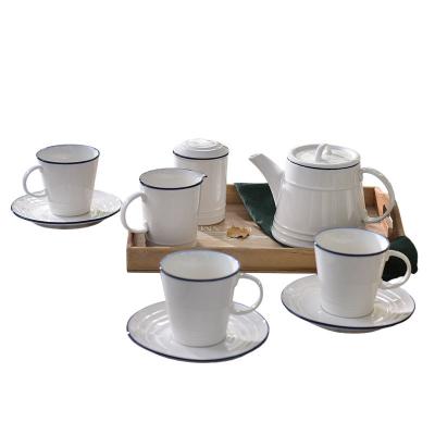 China Luxury Teacup-Saucer Sets In Modern Design Latest Personality Porcelain for sale