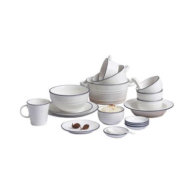 China Sustainable Hot Selling Luxury Dining Dinnerware Sets Easy To Use Reusable Consumption for sale