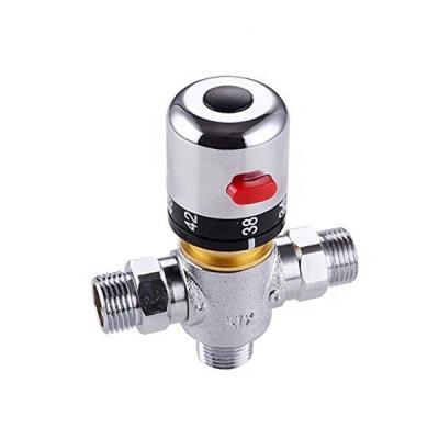 China General Three Way Brass Thermostatic Radiator Mixing Valve For Temperature Control for sale