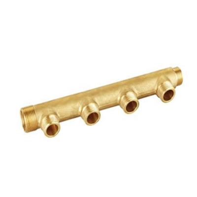 China Contemporary Brass Manifolds Forged MF3/4” MF1” with 2 to 6 Ways for Heating System for sale