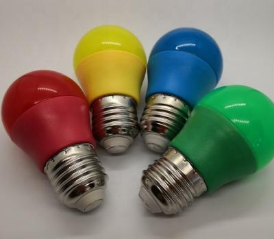 China Garden Color LED Light Bulb G45 3w E27 B22 6500K 2700K RC Green-Blue Yellow Red Driver AC100-260V. color box 15000Hours for sale