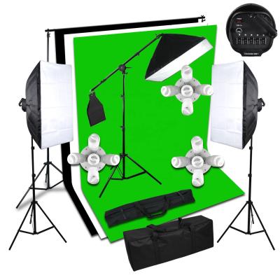 China Hot Sale Polyester Fabrics Umbrella Softbox Light Bulb Holder Socket Backdrops Photo Studio Stand and Soft Max Kit Background Lighting Material for sale