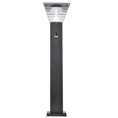 China Garden Square Shape Decorative Frosted Diffuser Led Solar Bollard Light for sale