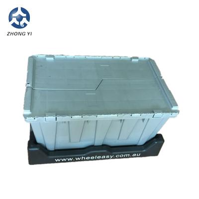 China CLASSIC Eco-Friendly Keyway Plastic Storage Box Plastic Warehouse Box With Lid for sale