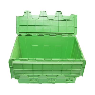 China Eco-friendly 3 Heavy Duty Plastic Moving Boxes Stackable Plastic Moving Boxes Folding Plastic Moving Crate for sale