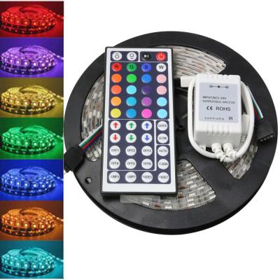 China Theme Park 5M 5050 Waterproof Flexible RGB SMD Smart LED Strip Light 300 LEDs + 44 IR Multicolor Ligero Main Outdoor for sale