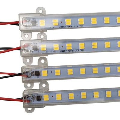 China Long Life Factory Bar 220V High Voltage DC SMD5730 Led Hard Customization 144Led/M Warm White Cool Light Aluminum Hard Light For Cabinet for sale