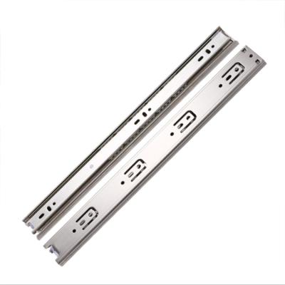 China Modern Full Extension Furniture Hardware Soft Narrow Closet Cabinet 3 Fold Ball Bearing Slide Drawer Slide for sale