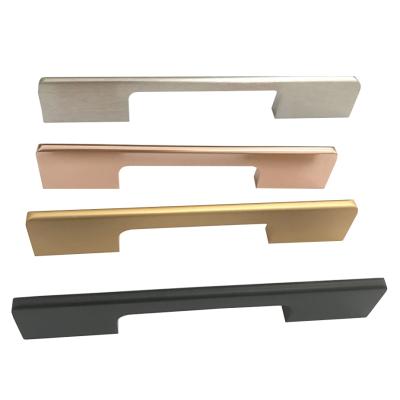 China Modern Kitchen Furniture Cabinet Drawer Handle , Aluminum Alloy Cabinet Handles Knobs for sale