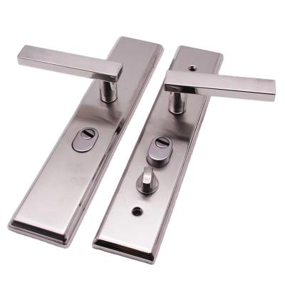 China New modern minimalist stainless steel door lock zinc alloy door handles for sale