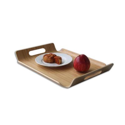 China MH318 Eco - Friendly Food Serving Tray Bent Bamboo Food Serving Tray for sale