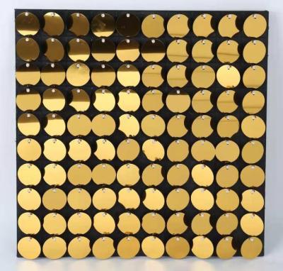 China Modern Sequin Wall Panel Wedding Background Decorative Panel Sign Wall Shiny Sequin Panels for sale