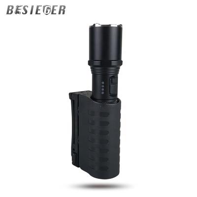 China High quality 360 degree rotation flashlight holster, built-in nylon hard plastic die holster, tactical holster for sale