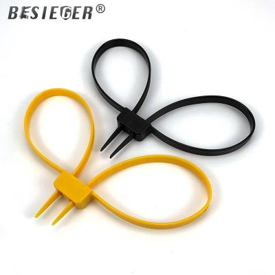 China Professional handcuff design can replace iron handcuffs. Disposable Double Loop Binding Nylon Plastic Band Handcuffs for sale