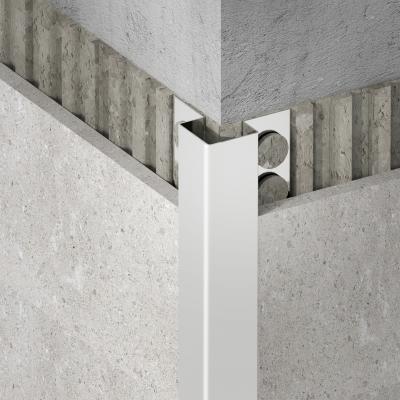 China Heat Resistance Rounded Corner Stainless Steel Tile Trim for sale