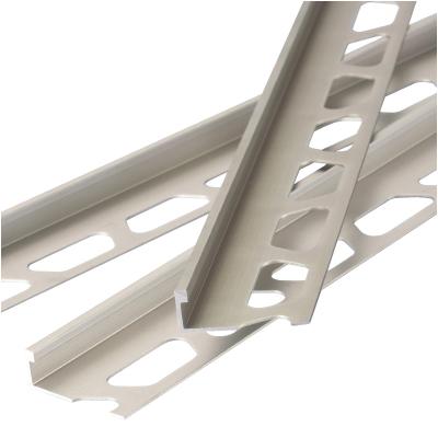 China Metal L Shape Straight Aluminum Tile Edge Protective Trim Trim for sale