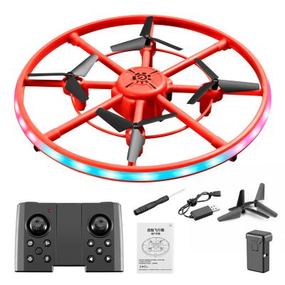 China Valdus S126 Mini Helicopter Ufo Rc Quadcopter Infrared Smart Three Obstacle Obstacle Avoidance Drone With Led Lights Small Drone Toys For Kid for sale