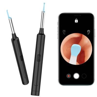 China 30 Minute Wireless WiFi Ear Cleaner Wax Removal Tool Ear Camera Otoscope LED Light Oral Inspection for Android IOS for sale