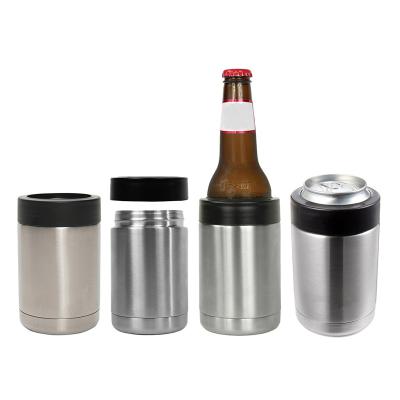 China Sustainable Stainless Steel Box Rack 12OZ Insulated Slim Beer Cooler Double Wall Box Rack for sale