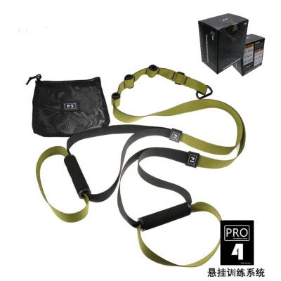 China Custom Logo Suspension Home Exercise Straps Fitness Resistance Trainer Workout Muscle Kit for Indoor or Outdoor Gym for sale