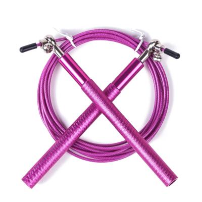 China Home Fitness Sports Professional Adjustable Steel Coated Rope Aluminum Speed ​​Rope Jump Rope For Fitness for sale