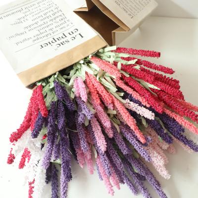 China Fashional D-LA001 Sale Artificial Flower Foam Lavender Whole Fake Flowers For Wedding Decoration for sale