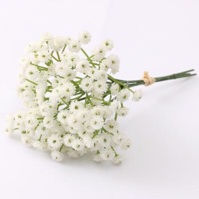 China Fashional L-BB005 White Artificial Baby's Breath Flowers Gypsophila Bouquet DIY Floral Bouquets Arrangement Wedding Home Decor for sale