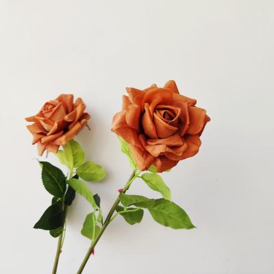 China Fashional Handmade Artificial Silk Rose Home Decorative Flower Bouquet Rose Flora Artificial for sale