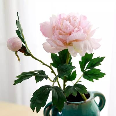 China Sale TYP001 Big Peony Peony Flower Whole Single Peony Silk Fake Flower Peony For Wedding Party Home Decoration for sale