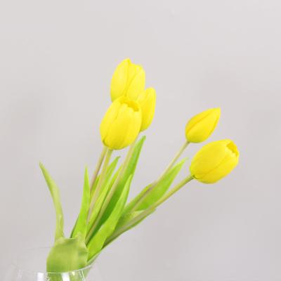 China Wedding Artificial Flower Tulip For Home Decoration A-YJX008 Handmade high quality simulation real available contact for sale